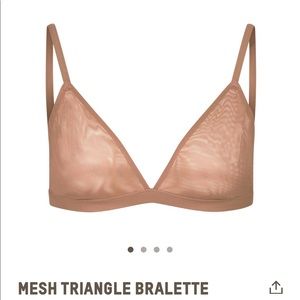 Skims mesh triangle bralette